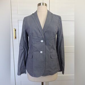 Banana Republic vintage blue pinstripe 100% cotton shirt jacket